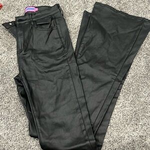 Edikted flare leather pants